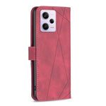 Custodia per telefono in pelle con struttura a rombo con fibbia magnetica, For Xiaomi Redmi Note 12 Pro 5G Global, For Xiaomi Redmi Note 12 Global
