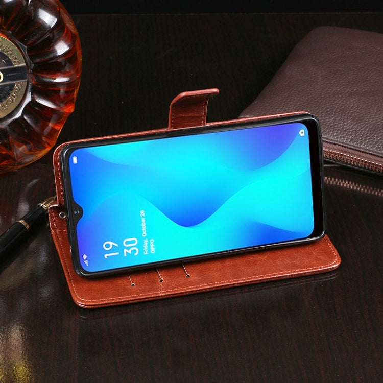 Custodia in pelle con supporto e slot carte per OPPO A1K, A3S e A5 (2020)