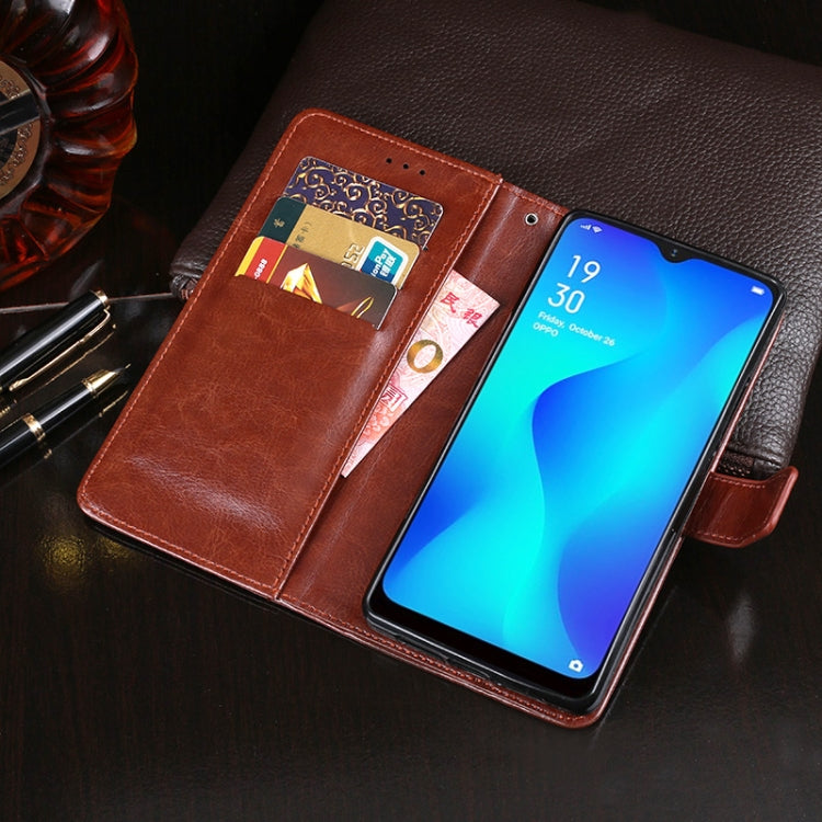 Custodia in pelle con supporto e slot carte per OPPO A1K, A3S e A5 (2020)