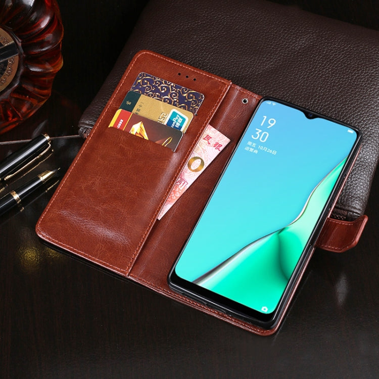 Custodia in pelle Crazy Horse con supporto e slot per carte per OPPO A11, A31