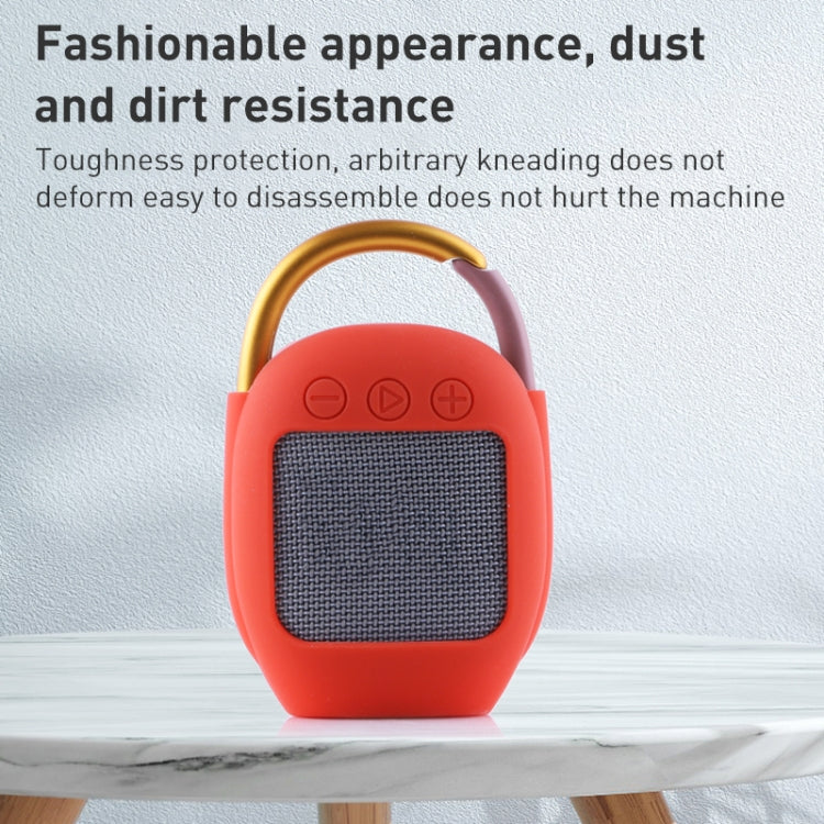 Custodia protettiva in silicone per altoparlante wireless Bluetooth, For JBL Clip 4