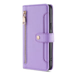 Custodia per telefono in pelle con portafoglio con cerniera a tracolla, For vivo S16 / S16 Pro, For vivo Y02 4G, For Fujitsu Arrows N F-51C, For Xiaomi Redmi K60E