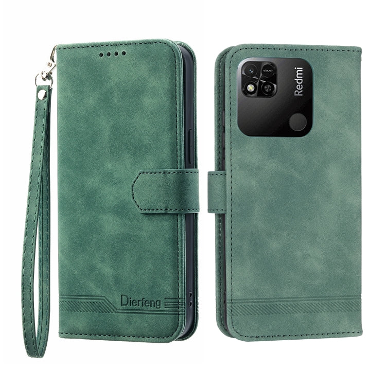 Dierfeng Dream Line TPU + Custodia per telefono in pelle PU, For Xiaomi Redmi Note 11 / Note 11S, For Xiaomi Redmi Note 11 Pro Foreign, For Xiaomi Redmi 10C, For Xiaomi Redmi 10A