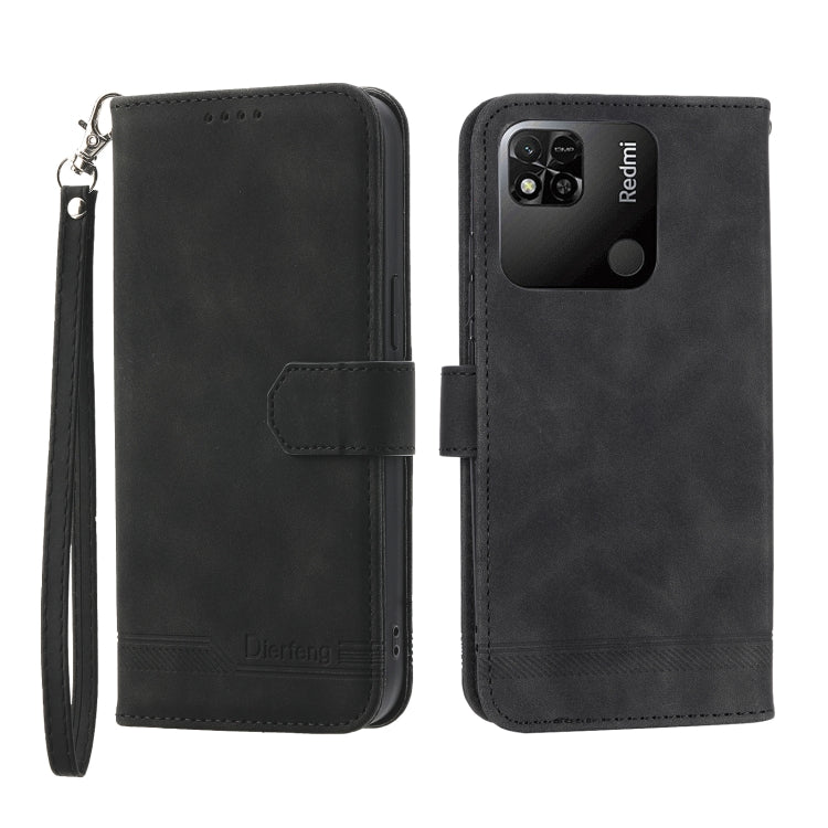 Dierfeng Dream Line TPU + Custodia per telefono in pelle PU, For Xiaomi Redmi Note 11 / Note 11S, For Xiaomi Redmi Note 11 Pro Foreign, For Xiaomi Redmi 10C, For Xiaomi Redmi 10A