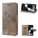 Custodia portafoglio in pelle con motivo floreale per Samsung Gal