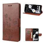 Custodia portafoglio in pelle con motivo floreale per Samsung Gal