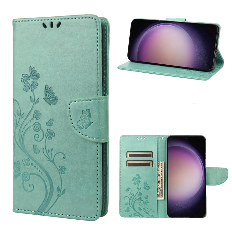 Custodia portafoglio in pelle con motivo floreale per Samsung Gal