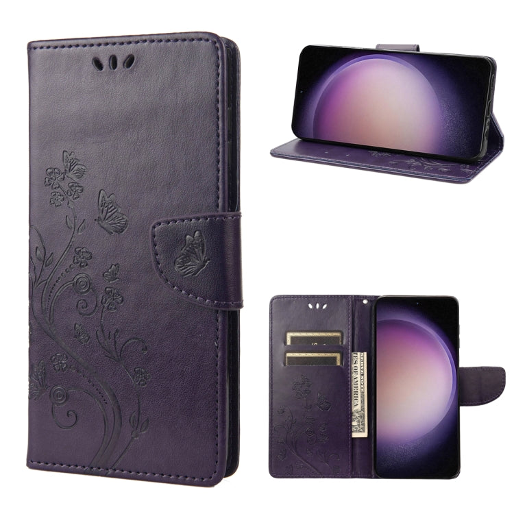 Custodia portafoglio in pelle con motivo floreale per Samsung Gal