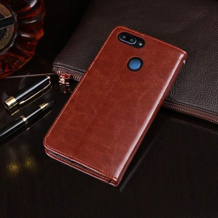 Custodia in pelle con supporto e slot per carte per OPPO Realme 2, 3 e 5 /