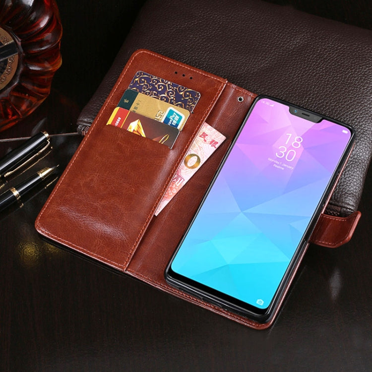 Custodia in pelle con supporto e slot per carte per OPPO Realme 2, 3 e 5 /
