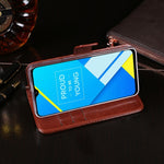 Custodia in pelle a vibrazione orizzontale Crazy Horse con supporto per OPPO