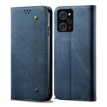 Custodia per telefono in pelle con texture denim, For Xiaomi Poco C50, For Xiaomi Poco X5 Pro 5G / Redmi Note 12 Pro Speed