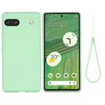 Custodia per telefono antiurto in silicone liquido di colore puro, For Google Pixel 7a