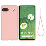 Custodia per telefono antiurto in silicone liquido di colore puro, For Google Pixel 7a
