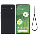Custodia per telefono antiurto in silicone liquido di colore puro, For Google Pixel 7a
