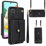 Custodia in pelle con slot RFID per Samsung Galaxy A73