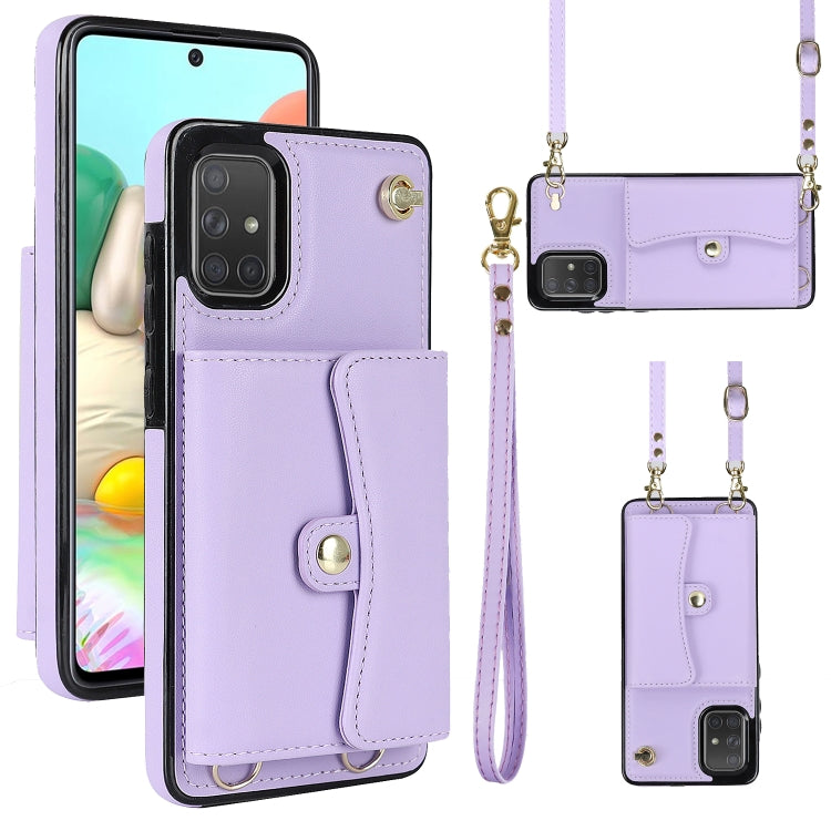 Custodia in pelle con slot RFID per Samsung Galaxy A73