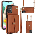 Custodia in pelle con slot RFID per Samsung Galaxy A73
