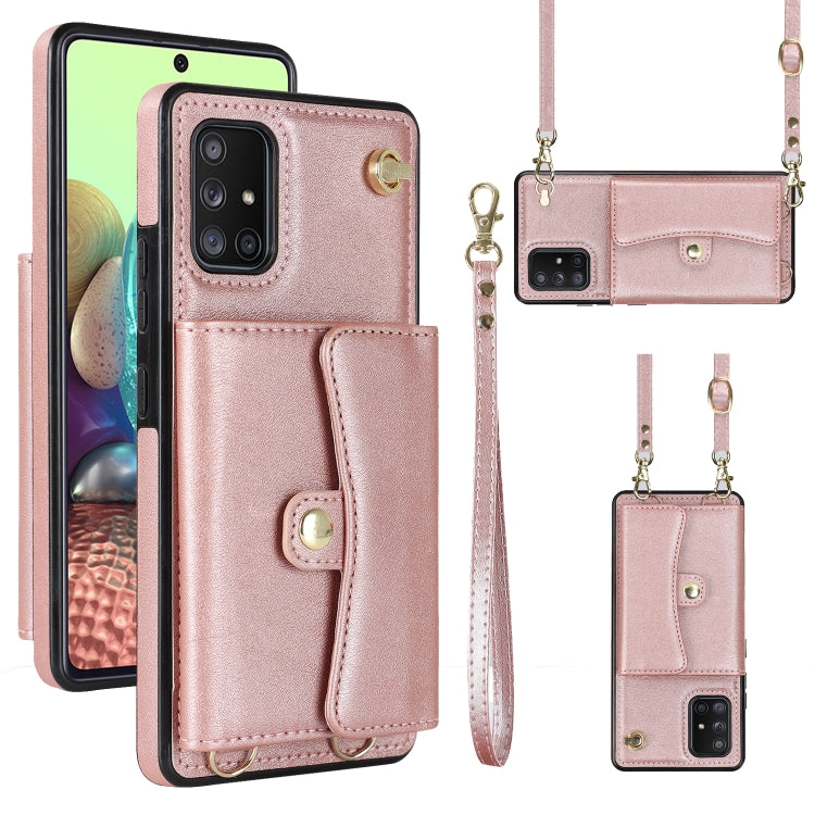 Custodia in pelle con slot RFID per Samsung Galaxy A73