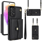 Custodia in pelle con slot RFID per Samsung Galaxy A73