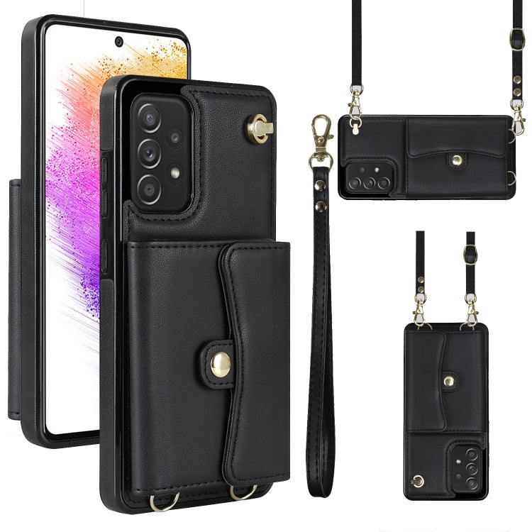 Custodia in pelle con slot RFID per Samsung Galaxy A73