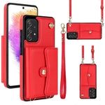 Custodia in pelle con slot RFID per Samsung Galaxy A73