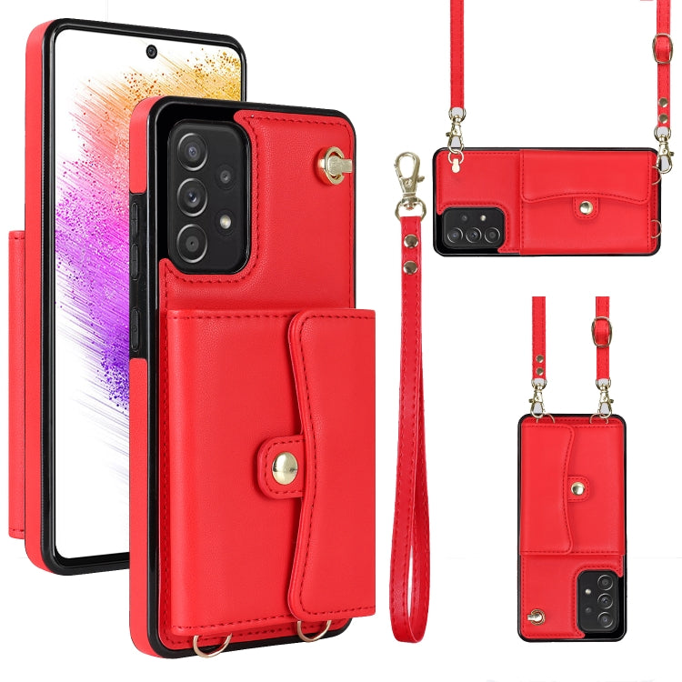 Custodia in pelle con slot RFID per Samsung Galaxy A73