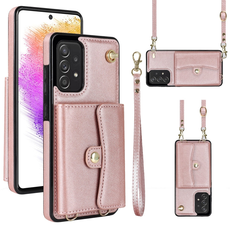 Custodia in pelle con slot RFID per Samsung Galaxy A73