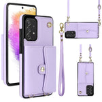 Custodia in pelle con slot RFID per Samsung Galaxy A73