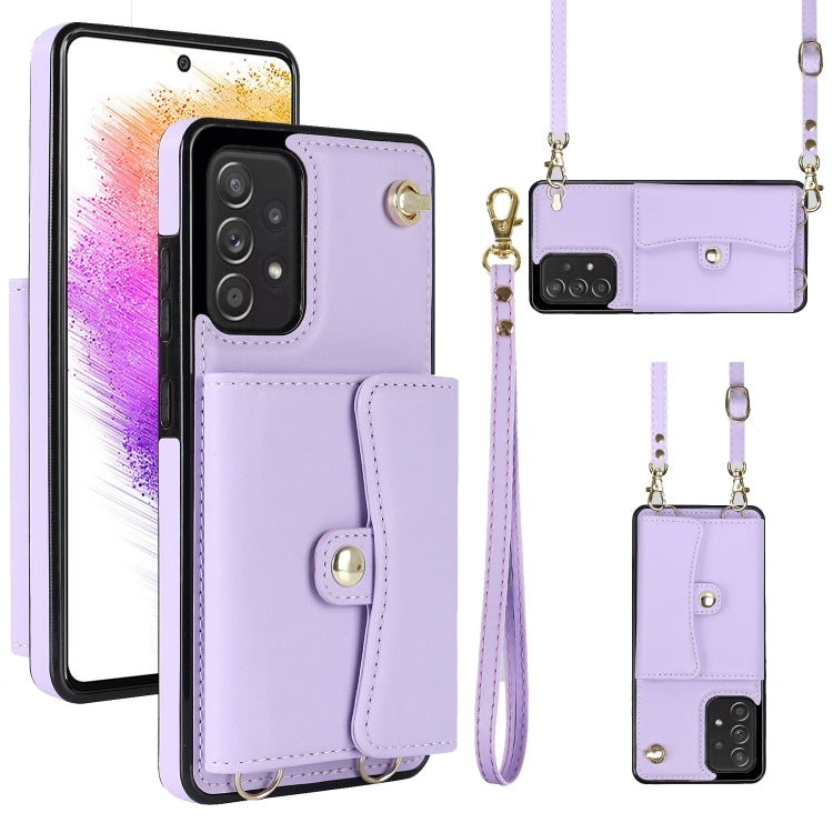 Custodia in pelle con slot RFID per Samsung Galaxy A73
