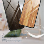 Custodia vetro con venature legno per Samsung Galaxy A04