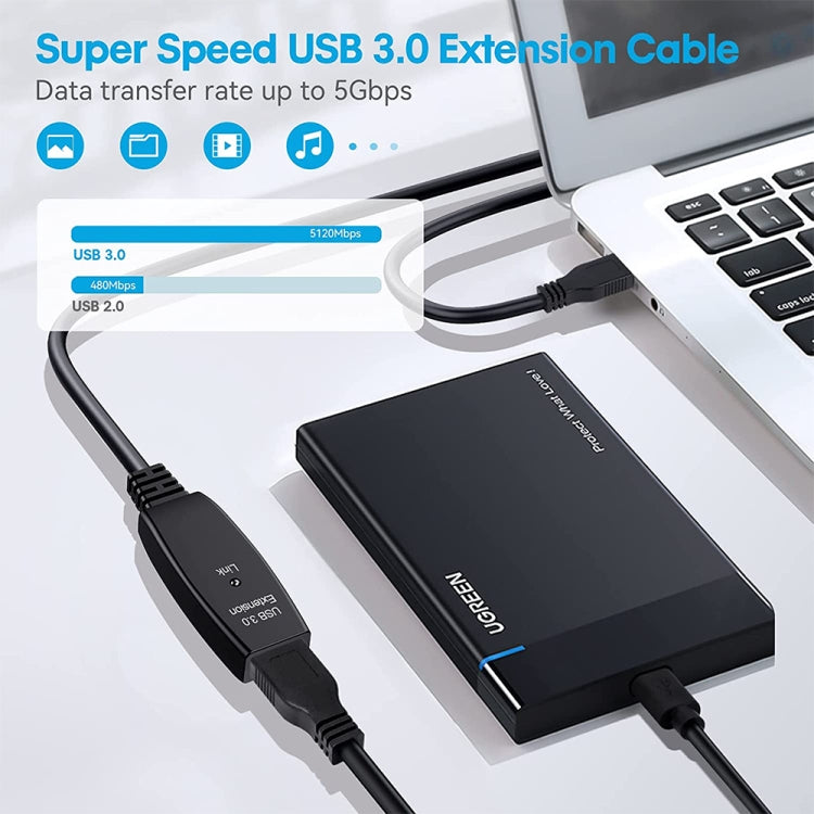 Cavo prolunga USB 3.0 maschio-femmina 20 m