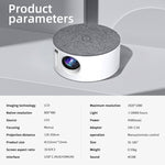 Mini proiettore LED HD 800x480 1000 lumen con presa US