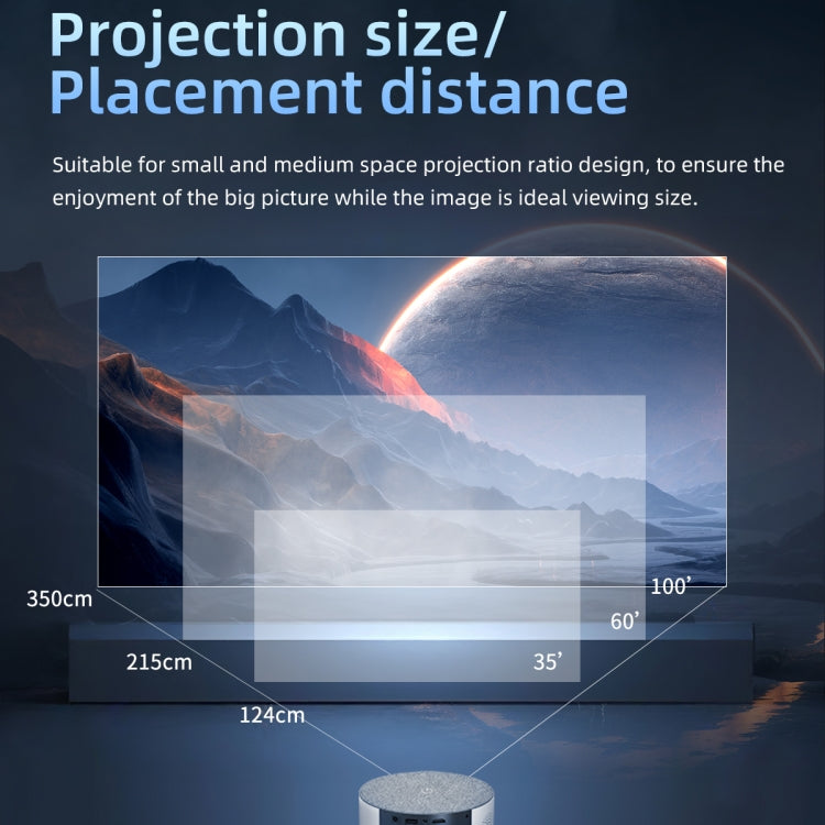 Mini proiettore LED HD 800x480 1000 lumen con presa US
