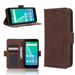 Custodia in pelle con slot carte per TCL 305i