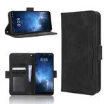 Custodia in pelle con slot carte per Sharp Rouvo V