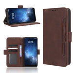 Custodia in pelle con slot carte per Sharp Rouvo V