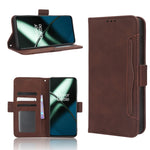 Custodia in pelle con slot carte per Sharp Rouvo V