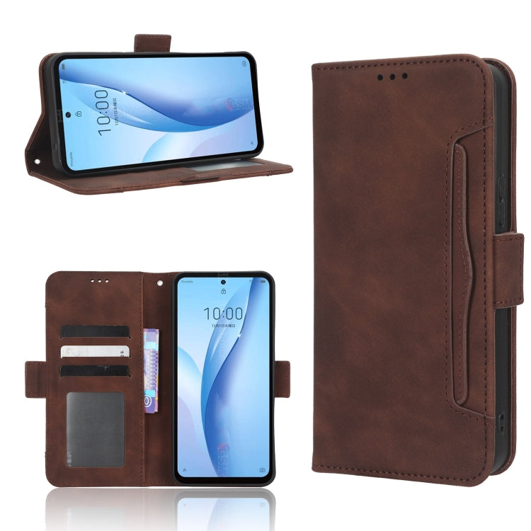 Custodia in pelle con slot carte per Sharp Rouvo V