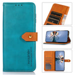 KHAZNEH Custodia per telefono in pelle a conchiglia con trama in pelle bovina, For Xiaomi Redmi 12C/11A, For OnePlus Ace 2