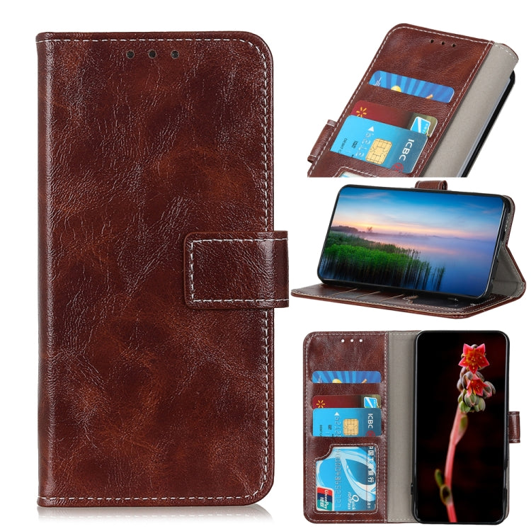 Cassa del telefono in pelle Flip Texture retrò Crazy Horse, For Xiaomi Redmi Note 12 5G, For Xiaomi Redmi Note 12 Pro 5G, For Xiaomi Redmi Note 12 Pro+ 5G
