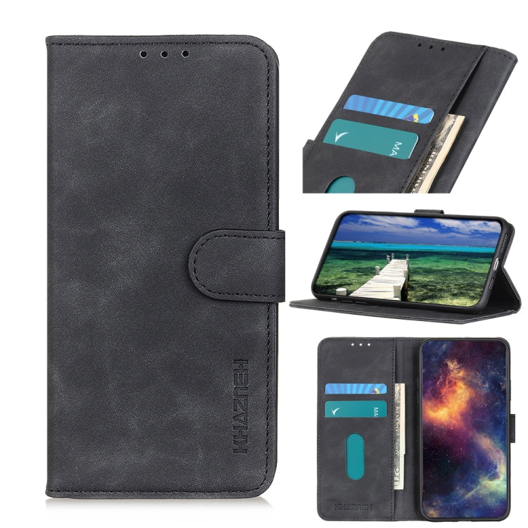 KHAZNEH Custodia per telefono in pelle a conchiglia con texture retrò, For Xiaomi Redmi Note 12 5G, For Xiaomi Redmi Note 12 Pro 5G, For Xiaomi Redmi Note 12 Pro+ 5G