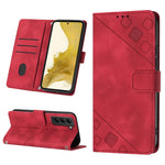 Custodia portafoglio in pelle goffrata per Samsung Galaxy S23