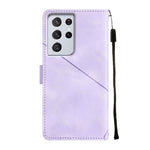 Custodia portafoglio in pelle goffrata per Samsung Galaxy S21 Ult