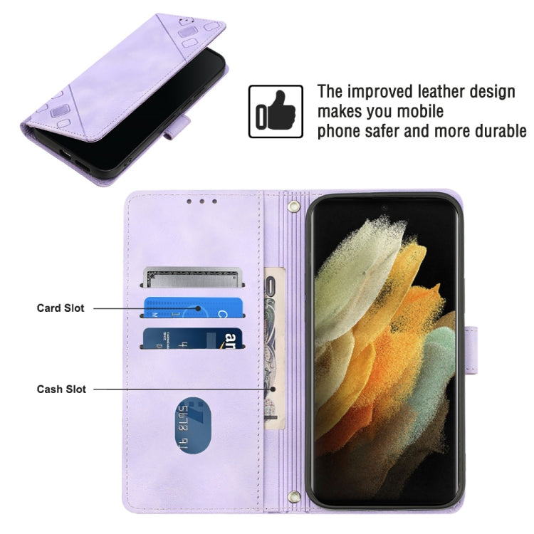 Custodia portafoglio in pelle goffrata per Samsung Galaxy S21 Ult