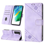 Custodia portafoglio in pelle goffrata per Samsung Galaxy S21 Ult
