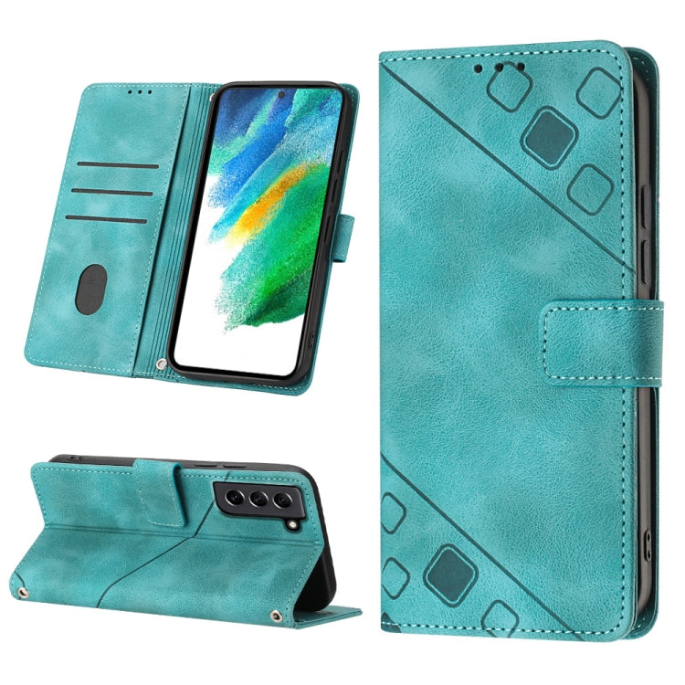 Custodia portafoglio in pelle goffrata per Samsung Galaxy S21 Ult