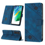 Custodia portafoglio in pelle goffrata per Samsung Galaxy S21 Ult