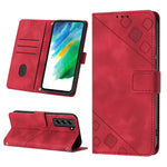 Custodia portafoglio in pelle goffrata per Samsung Galaxy S21 Ult