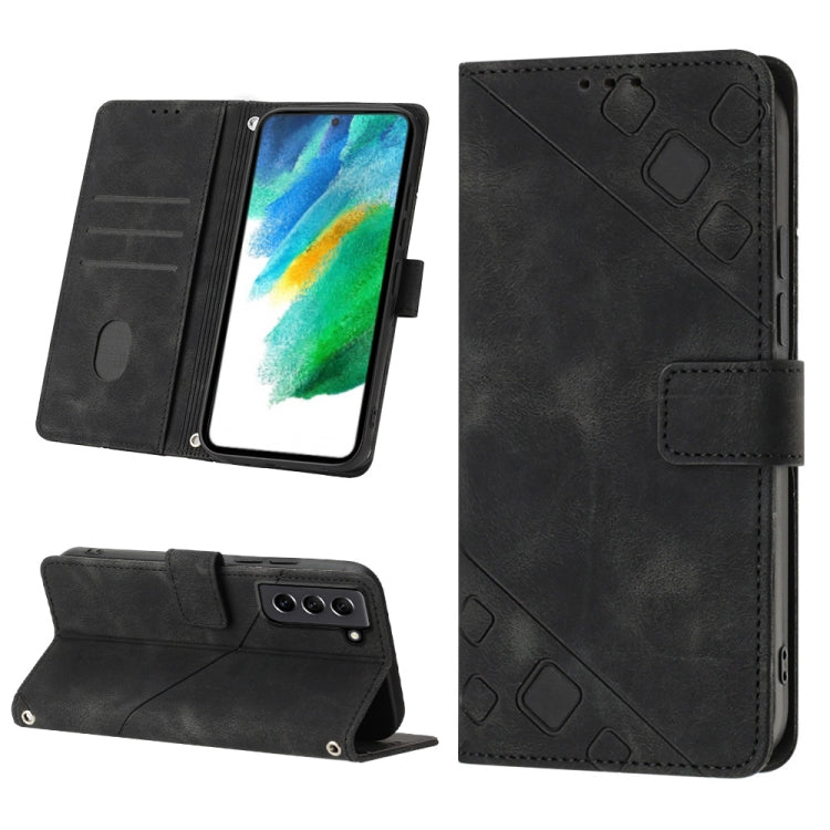 Custodia portafoglio in pelle goffrata per Samsung Galaxy S21 Ult